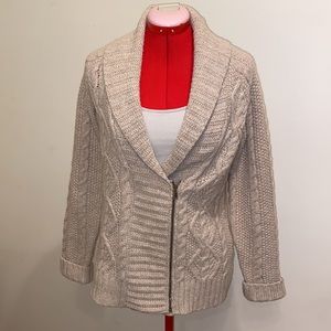 Half zip cardigan